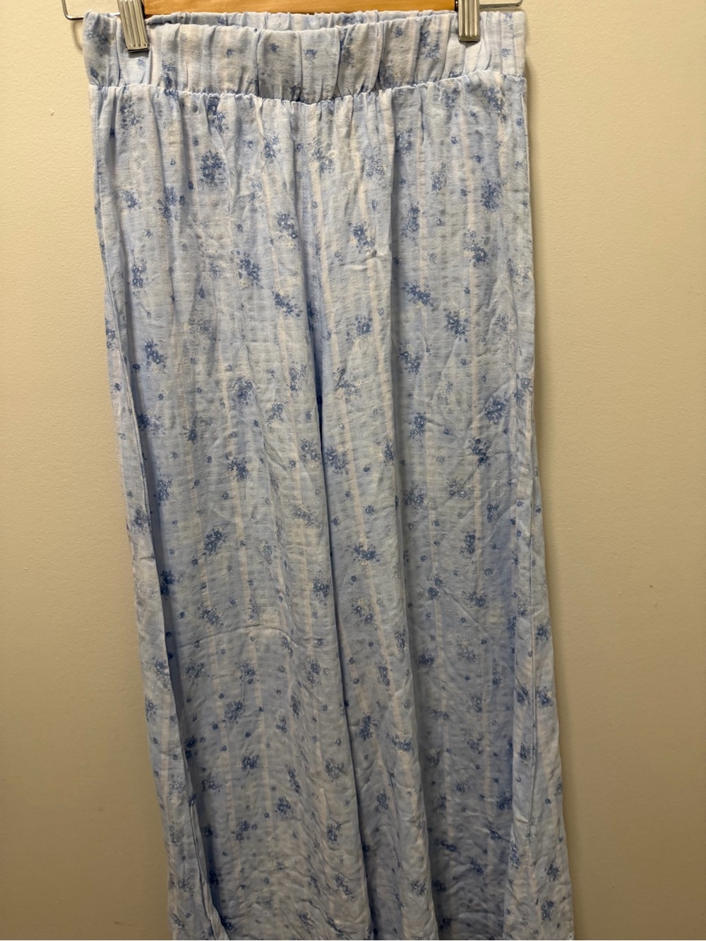 Rewash Pale Blue Floral Maxi Skirt